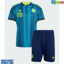 Kolumbija Juan Fernando Quintero #20 Gostujuci Dres za djecu SP 2026 Kratak Rukav (+ Kratke hlače)